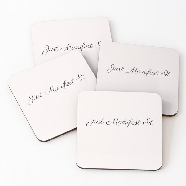 Item preview, Just Manifest It – Motivational Minimalist Typography  designed and sold by KleanGirlAesthetics.