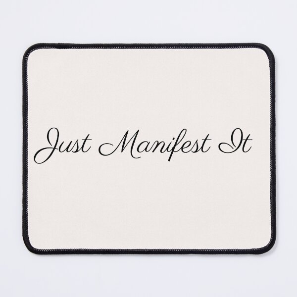 Item preview, Just Manifest It – Motivational Minimalist Typography designed and sold by KleanGirlAesthetics.