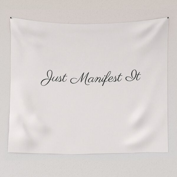 Item preview, Just Manifest It – Motivational Minimalist Typography  designed and sold by KleanGirlAesthetics.