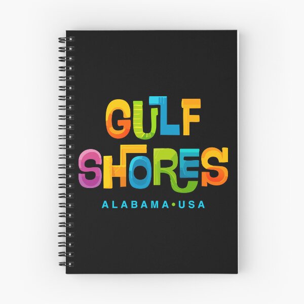 Item preview, Gulf Shores Alabama Mid-Century Typographic Design designed and sold by Futurebeachbum.