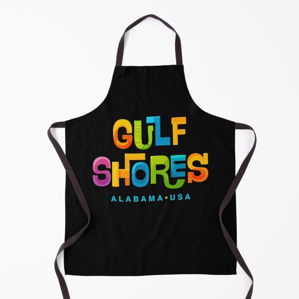 Item preview, Gulf Shores Alabama Mid-Century Typographic Design designed and sold by Futurebeachbum.