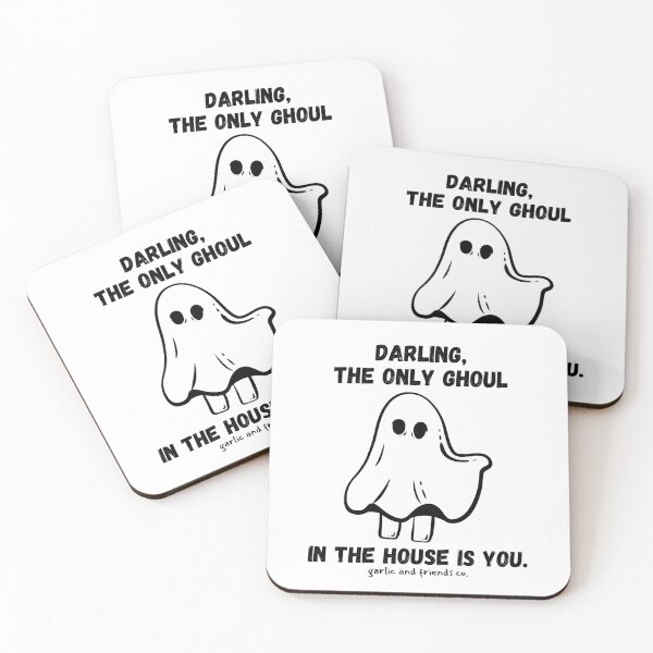 Item preview, Darling the only ghoul in the house is you. (Version 2, black) designed and sold by garlicfriendsco.