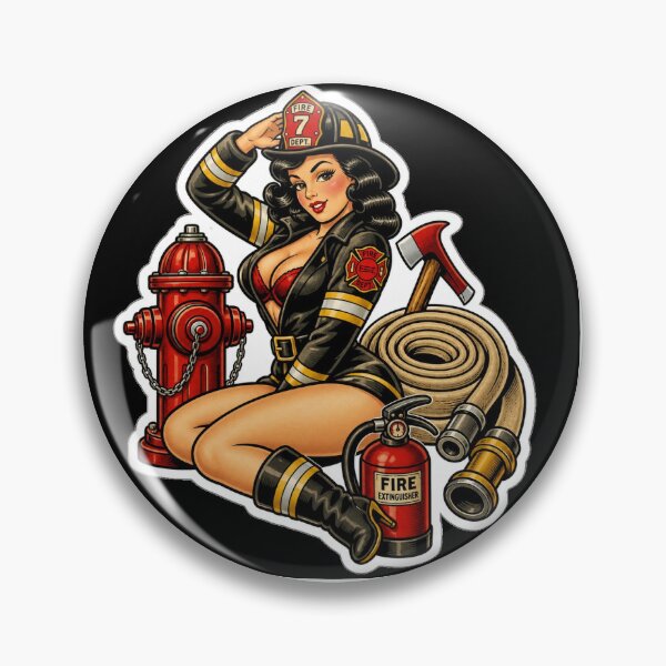 Item preview, Fire Service Pin Up designed and sold by K.KirstenCreates.
