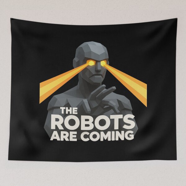 Item preview, Powered by AI Robot Design Futuristic Artificial Intelligence Tech Aesthetic Machine Learning Cyberpunk Graphic designed and sold by TEEJAMBOREE.