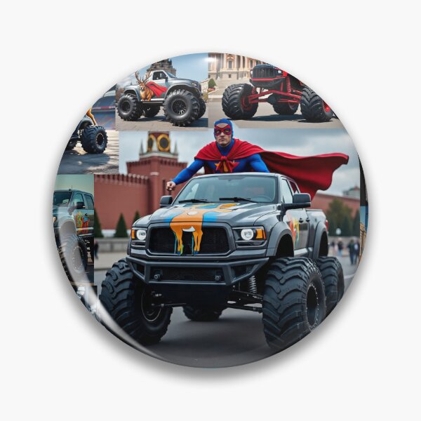 Item preview, Monster Truck Mashup Collage - Superhero & Wildlife Editions designed and sold by TOCOCLAWS.