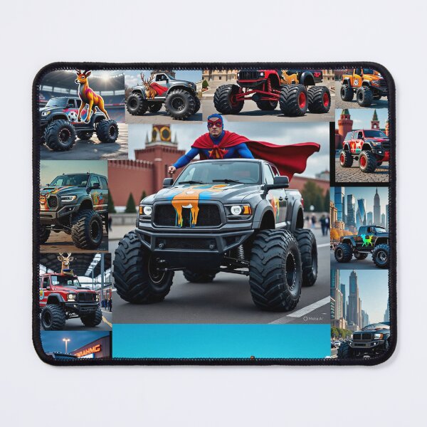 Item preview, Monster Truck Mashup Collage - Superhero & Wildlife Editions designed and sold by TOCOCLAWS.