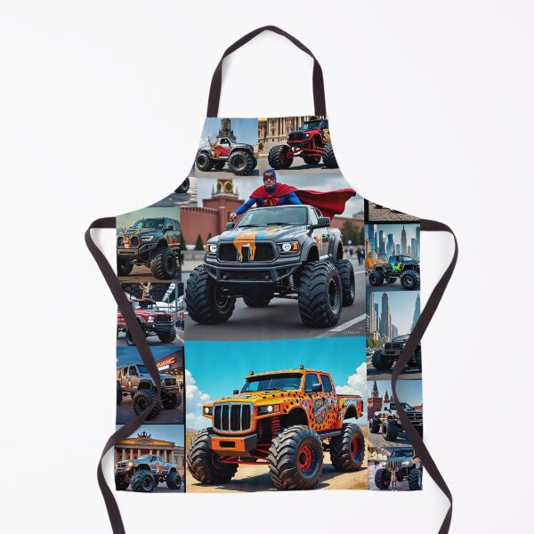 Item preview, Monster Truck Mashup Collage - Superhero & Wildlife Editions designed and sold by TOCOCLAWS.