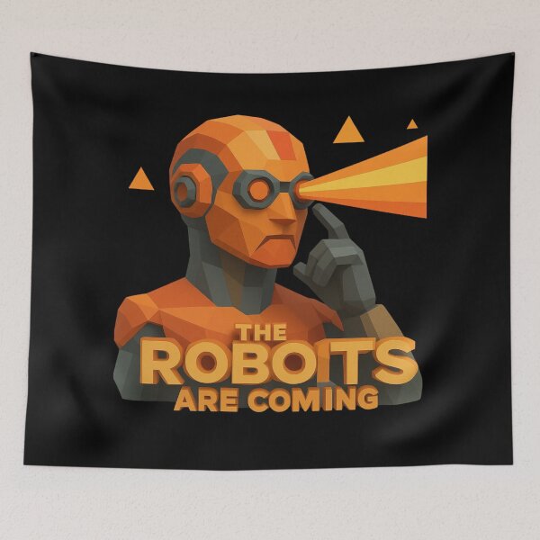 Item preview, Powered by AI Robot Design Futuristic Artificial Intelligence Tech Aesthetic Machine Learning Cyberpunk Graphic designed and sold by TEEJAMBOREE.