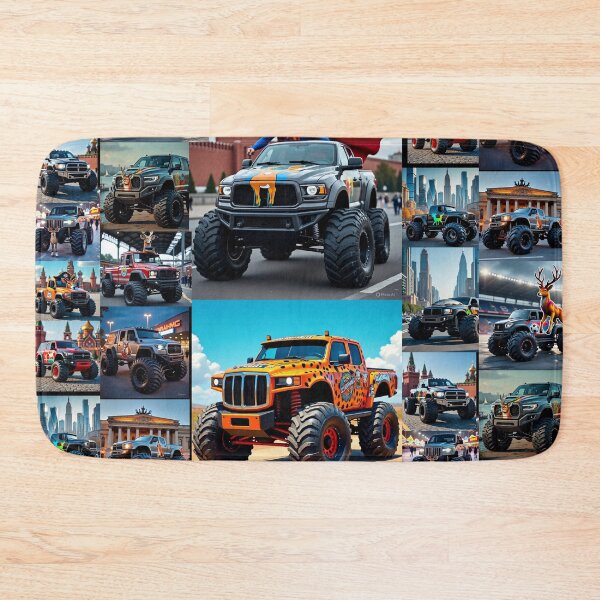 Item preview, Monster Truck Mashup Collage - Superhero & Wildlife Editions designed and sold by TOCOCLAWS.