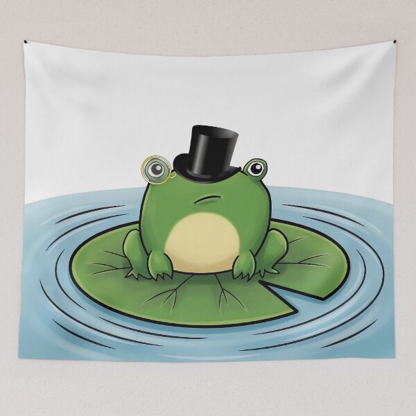 Item preview, Archduke Von Ribbit-ton – The Concerned Aristocrat Frog designed and sold by Lainey1978.