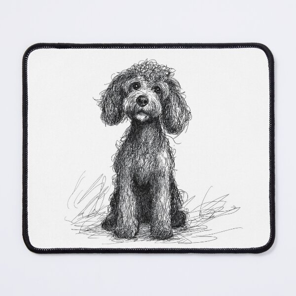 Item preview, Poodle doggie sketch designed and sold by Roxane Bay.
