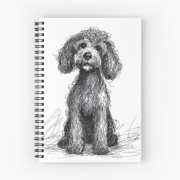 Item preview, Poodle doggie sketch designed and sold by Roxane Bay.