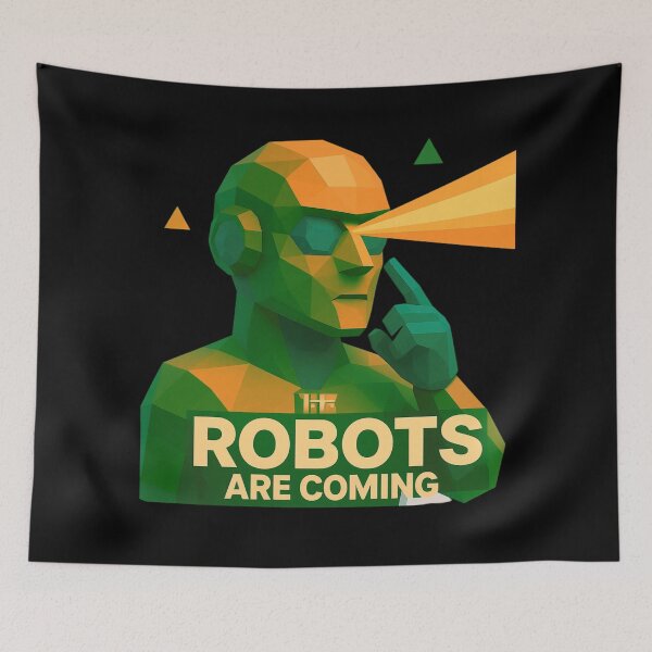 Item preview, Powered by AI Robot Design Futuristic Artificial Intelligence Tech Aesthetic Machine Learning Cyberpunk Graphic designed and sold by TEEJAMBOREE.