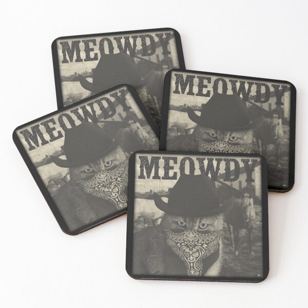 Item preview, Meowdy Vintage Cowboy Cat | Retro Outlaw Bandit designed and sold by stylestitch7tees.