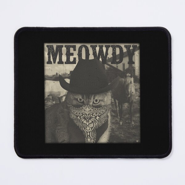 Item preview, Meowdy Vintage Cowboy Cat | Retro Outlaw Bandit designed and sold by stylestitch7tees.