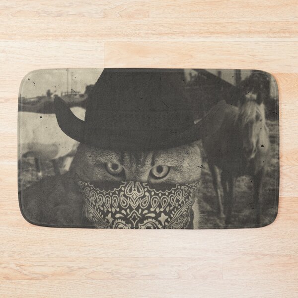 Item preview, Meowdy Vintage Cowboy Cat | Retro Outlaw Bandit designed and sold by stylestitch7tees.