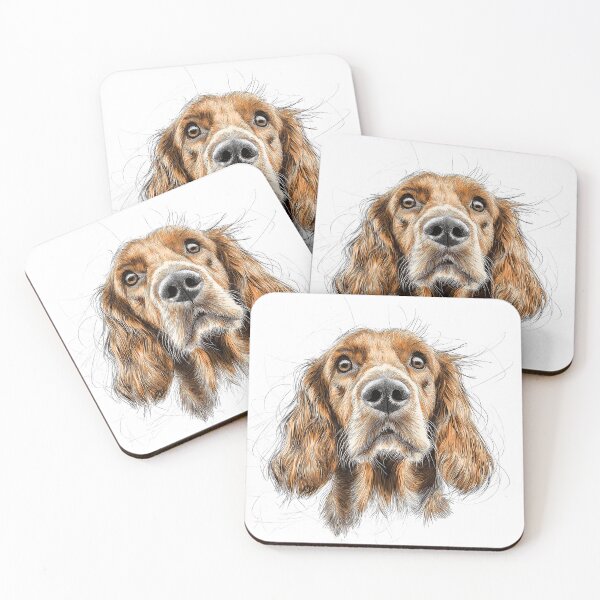 Item preview, Cocker Spaniel Doggie Illustration designed and sold by Roxane Bay.