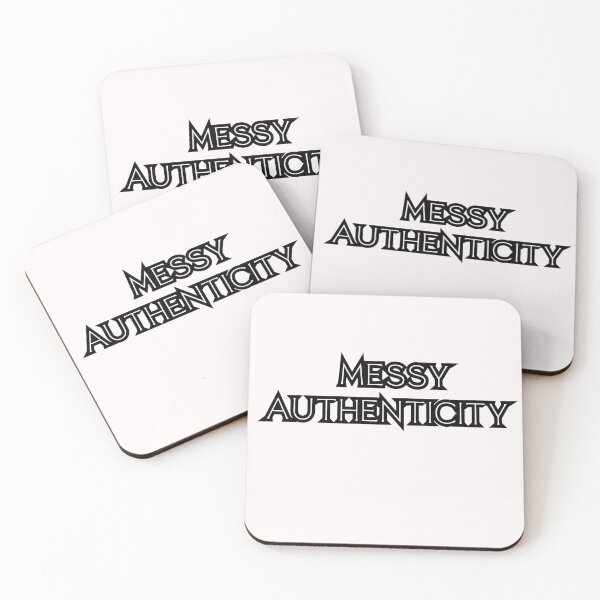 Item preview, MESSY AUTHENTICITY – Bold Black Typography on Soft Pink  designed and sold by KleanGirlAesthetics.
