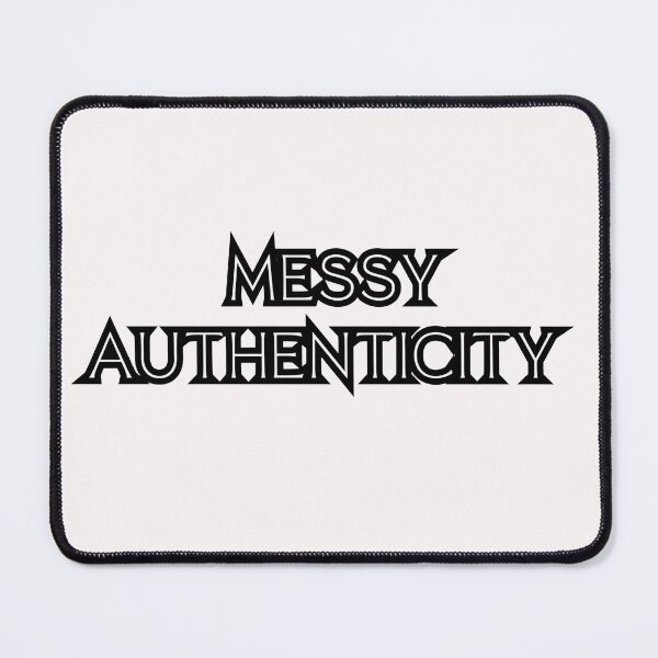 Item preview, MESSY AUTHENTICITY – Bold Black Typography on Soft Pink designed and sold by KleanGirlAesthetics.