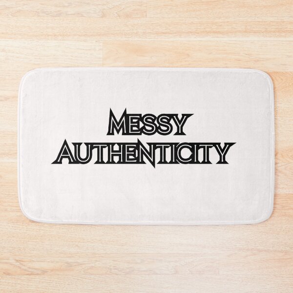 Item preview, MESSY AUTHENTICITY – Bold Black Typography on Soft Pink  designed and sold by KleanGirlAesthetics.