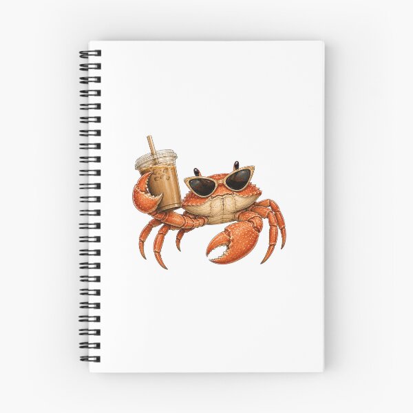 Item preview, Sassy Crab With Iced Coffee designed and sold by BrandyandBeyond.