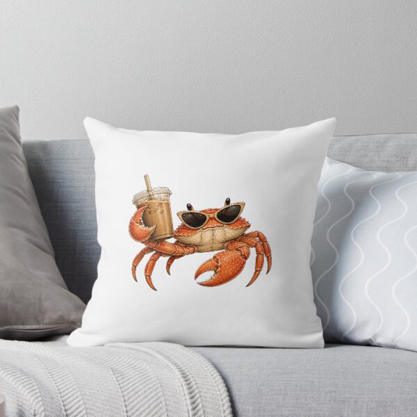 Item preview, Sassy Crab With Iced Coffee designed and sold by BrandyandBeyond.