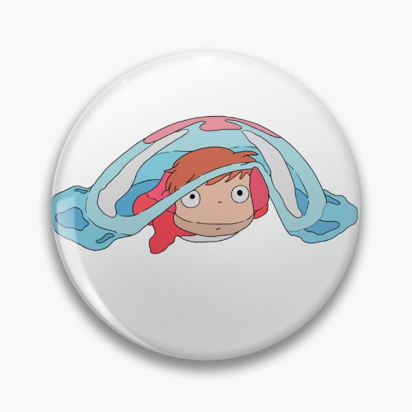 Item preview, Ponyo Fish Cute Under Water Bubble Solo Illustration designed and sold by Iska-Designs.