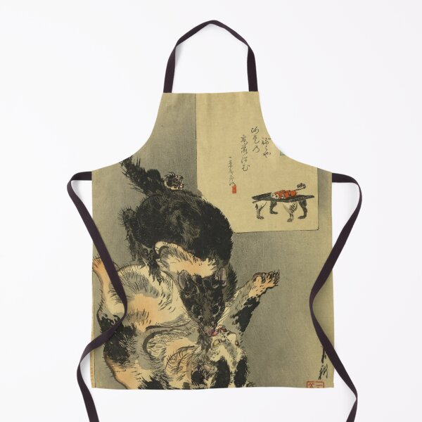 Item preview, Japanese Cat Fighting Giant Rat - Vintage Ukiyo-e Art designed and sold by vekotpu.