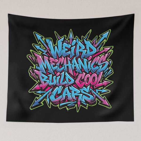 Item preview, Weird Mechanics Build Cool Cars – Graffiti Edition designed and sold by Automotive Art by Greg.