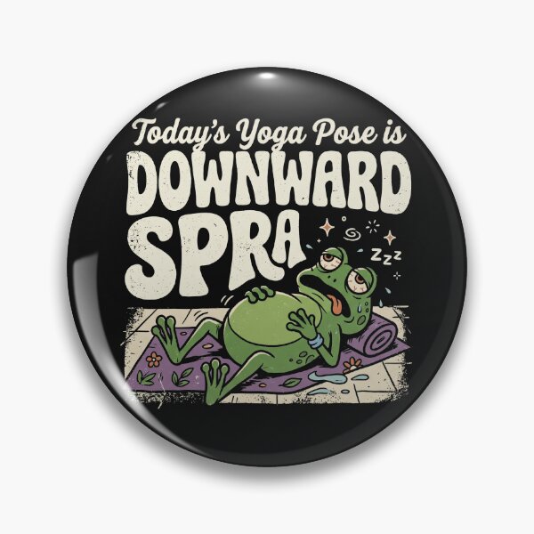 Item preview, Funny Frog Yoga Downward Sprawl Retro Workout Humor designed and sold by AdyKurniawan.