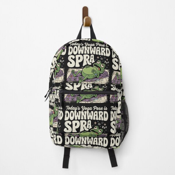 Item preview, Funny Frog Yoga Downward Sprawl Retro Workout Humor designed and sold by AdyKurniawan.