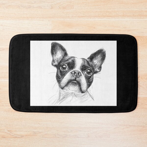 Item preview, Boston Terrier doggie illustration  designed and sold by Roxane Bay.
