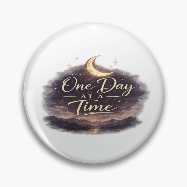 Item preview, One Day At A Time Moonlit Motivation designed and sold by Open-Canvas.