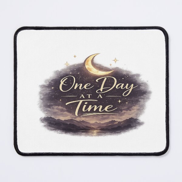 Item preview, One Day At A Time Moonlit Motivation designed and sold by Open-Canvas.