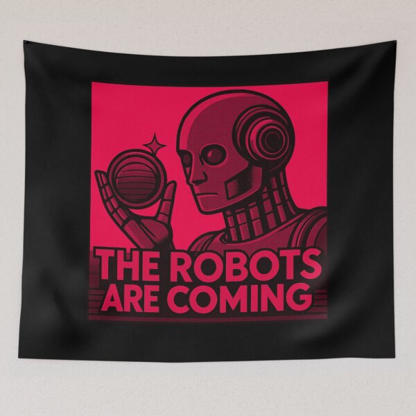Item preview, Powered by AI Robot Design Futuristic Artificial Intelligence Tech Aesthetic Machine Learning Cyberpunk Graphic designed and sold by TEEJAMBOREE.
