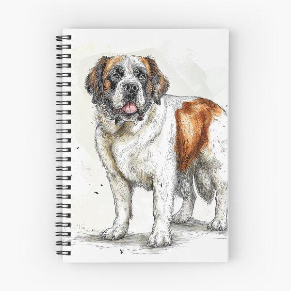 Item preview, Saint Bernard doggie illustration  designed and sold by Roxane Bay.