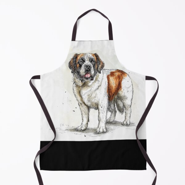 Item preview, Saint Bernard doggie illustration designed and sold by Roxane Bay.