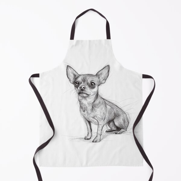 Item preview, Chihuahua doggie sketch illustration designed and sold by Roxane Bay.