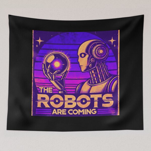 Item preview, Powered by AI Robot Design Futuristic Artificial Intelligence Tech Aesthetic Machine Learning Cyberpunk Graphic designed and sold by TEEJAMBOREE.