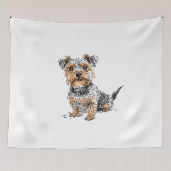 Item preview, Yorkshire Terrier doggie illustration  designed and sold by Roxane Bay.