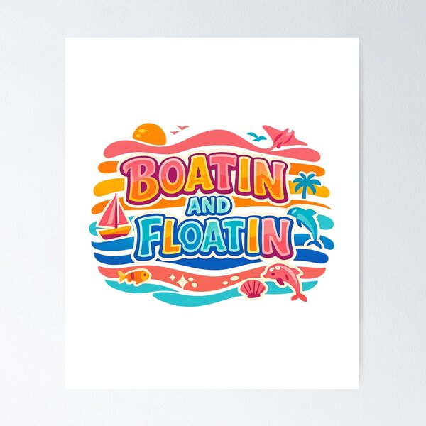 Item preview, Boatin and Floatin designed and sold by LuveraxArt.