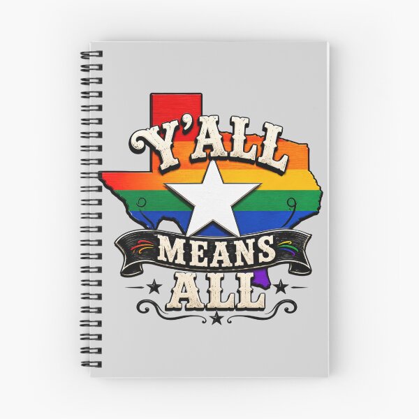Item preview, Y’ALL MEANS ALL | Texas Pride Western LGBTQ Cowboy Graphic designed and sold by SimplyJasper.