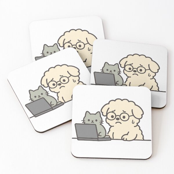 Item preview, Funny Cat Blocking Laptop WFH Mood designed and sold by Haru-in-Seoul.