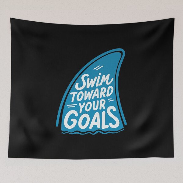 Item preview, Shark Fin Motivational Quote designed and sold by FWLKIT.