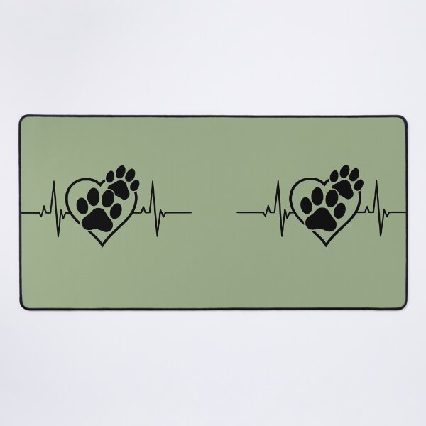 Item preview, Heartbeat Paw Print Heart designed and sold by Corvoria.