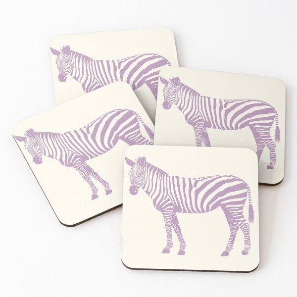 Item preview, Minimal Monochrome Zebra Line Art Scandinavian Style Animal Illustration Purple designed and sold by Nasdigitalart.