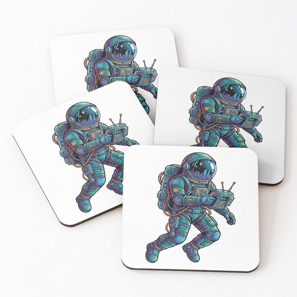 Item preview, Outrun Aesthetic Neon Spaceman Nostalgia designed and sold by Farhad Mamo.