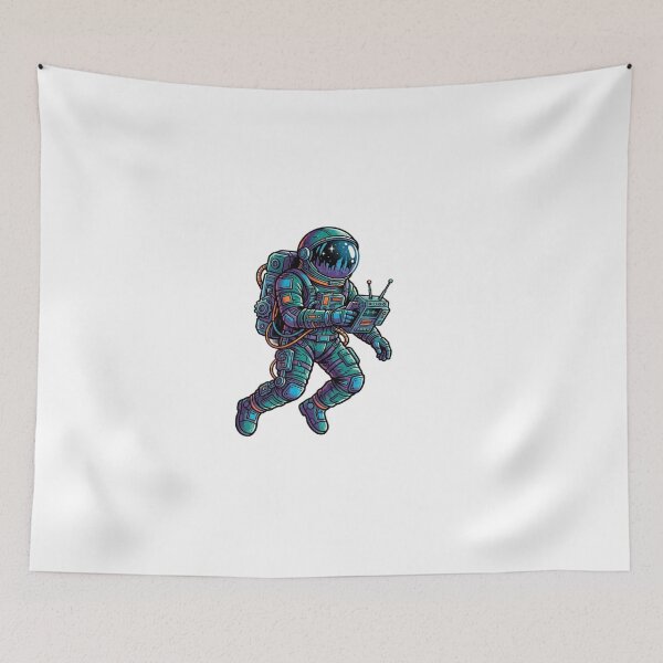 Item preview, Outrun Aesthetic Neon Spaceman Nostalgia designed and sold by Farhad Mamo.