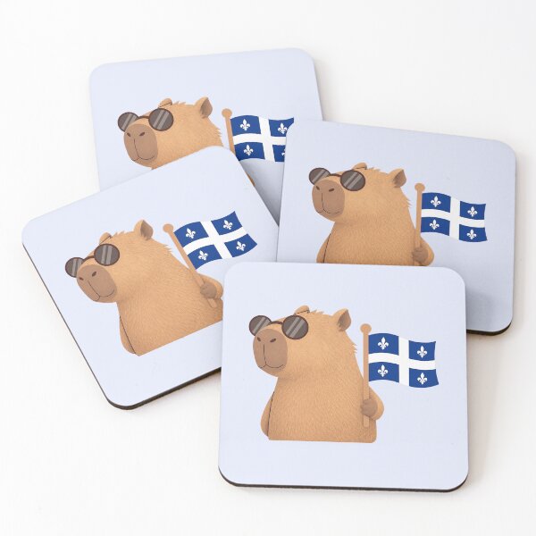 Item preview, Cute Quebec capybara designed and sold by FatBirdie.
