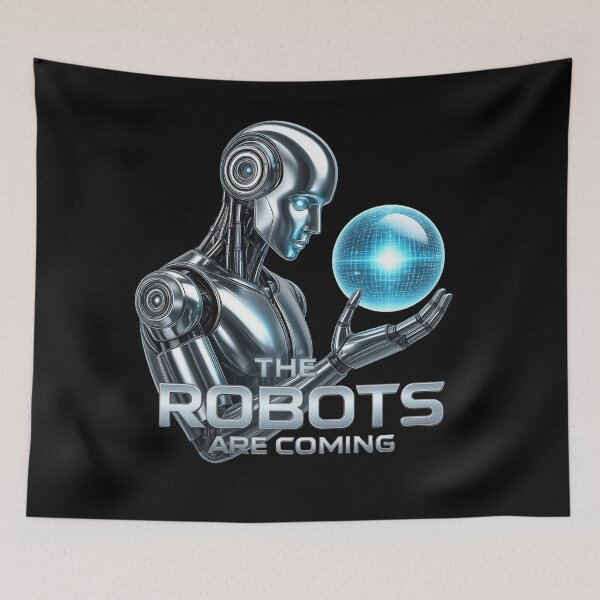 Item preview, Powered by AI Robot Design Futuristic Artificial Intelligence Tech Aesthetic Machine Learning Cyberpunk Graphic designed and sold by TEEJAMBOREE.